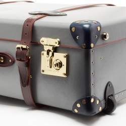 Globe-Trotter Tricolor Fiber Board And Leather Medium Centenary Check In Suitcase