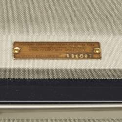 مملوكة مسبقًا Globe-Trotter Navy Blue Fibreboard 2 Wheels Carry-On Suitcase 50