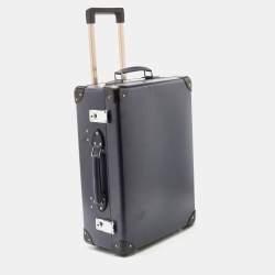 مملوكة مسبقًا Globe-Trotter Navy Blue Fibreboard 2 Wheels Carry-On Suitcase 50