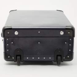 مملوكة مسبقًا Globe-Trotter Navy Blue Fibreboard 2 Wheels Carry-On Suitcase 50