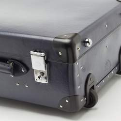 مملوكة مسبقًا Globe-Trotter Navy Blue Fibreboard 2 Wheels Carry-On Suitcase 50