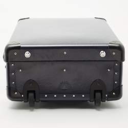 Globe-Trotter Navy Blue Fibreboard 2 Wheels Carry-On Suitcase 50