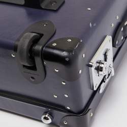 Globe-Trotter Navy Blue Fibreboard 2 Wheels Carry-On Suitcase 55