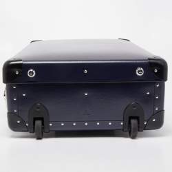 Globe-Trotter Navy Blue Fibreboard 2 Wheels Carry-On Suitcase 55