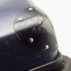 Globe-Trotter Navy Blue Fibreboard Large 2 Wheels Check-In Suitcase 