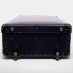 Globe-Trotter Navy Blue Fibreboard Large 2 Wheels Check-In Suitcase 