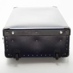 Globe-Trotter Navy Blue Fibreboard Large 2 Wheels Check-In Suitcase 