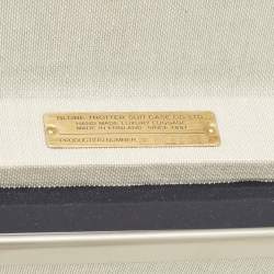 Globe-Trotter Navy Blue Fibreboard Large 2 Wheels Check-In Suitcase 