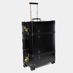 Globe-Trotter Black Fiber Board and Leather Centenary Luggage