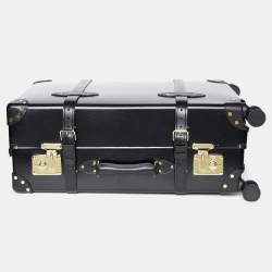 Globe-Trotter Black Fiber Board and Leather Centenary Luggage