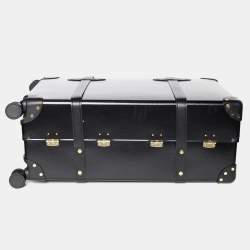 Globe-Trotter Black Fiber Board and Leather Centenary Luggage