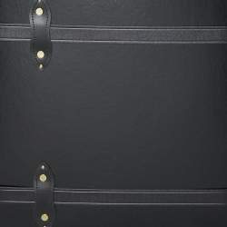Globe-Trotter Black Fiber Board and Leather Centenary Luggage