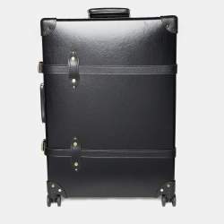 Globe-Trotter Black Fiber Board and Leather Centenary Luggage