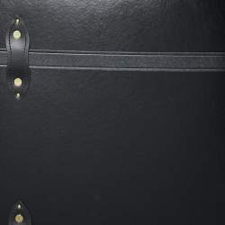 Globe-Trotter Black Fiber Board and Leather Centenary Luggage