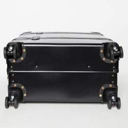 Globe-Trotter Black Fiber Board and Leather Centenary Luggage