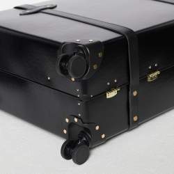 Globe-Trotter Black Fiber Board and Leather Centenary Luggage