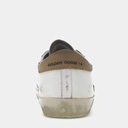 Golden Goose White/Beige/Royal Blue/Black Golden Goose Super-Star Sneaker Size EU 41