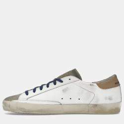 Golden Goose White/Beige/Royal Blue/Black Golden Goose Super-Star Sneaker Size EU 41