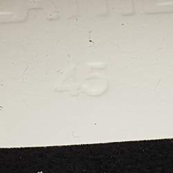 Pre Owned Golden Goose White/Grey Leather and Suede Super Star Low Top Sneakers Size 45