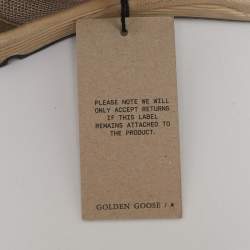 Golden Goose Green/Beige Suede and Mesh Running Sneakers Size 43