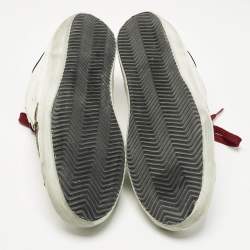 Pre Owned Golden Goose Multicolor Leather Super Star Sneakers Size 45