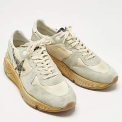 Pre Owned Golden Goose Multicolor Suede and Nylon Running Sneakers Size 44