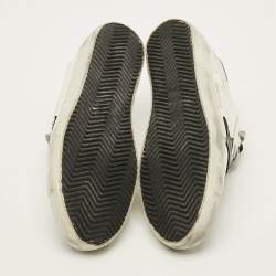 Pre Owned Golden Goose Superstar Size 41 Multicolor Leopard Print Glitter and Leather Low Top Sneakers