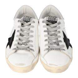 Pre Owned Golden Goose White Superstar Deluxe Size 39