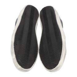 Pre Owned Golden Goose Black Superstar Leather Sneakers Size 41