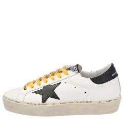Pre Owned Golden Goose White Hi Star Sneakers Size 39