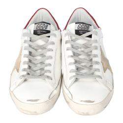 Pre Owned Golden Goose White Superstar Classic Sneakers Size EU 42