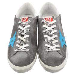 Pre Owned Golden Goose Grey Suede Superstar Sneakers Size EU 41