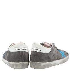 Pre Owned Golden Goose Grey Suede Superstar Sneakers Size EU 41