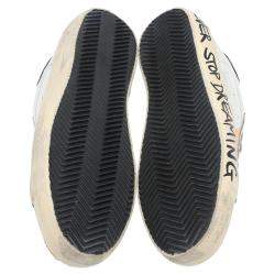 Pre Owned Golden Goose White/Yellow Superstar low-top sneakers Size EU 42