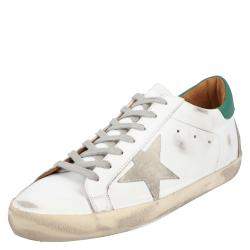 Pre Owned Golden Goose White Leather Sneaker Size EU 45
