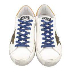 Pre Owned Golden Goose Multicolor Leather Superstar Sneakers EU 45