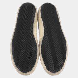 Pre Owned Golden Goose White/Green Leather Superstar Sneaker Size EU 39