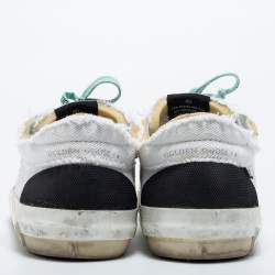 Golden Goose White Canvas Super Star Low Top Sneakers Size 44