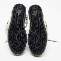 Pre Owned Golden Goose White Leather Sky Star Sneakers Size 40