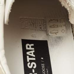 Golden Goose White Leather Superstar Low Top Sneakers Size 45 