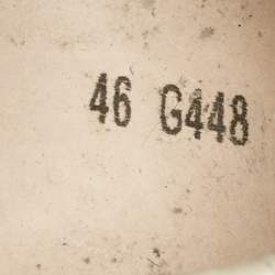 Pre Owned Golden Goose White Leather Super Star Lace Up Sneakers Size 46