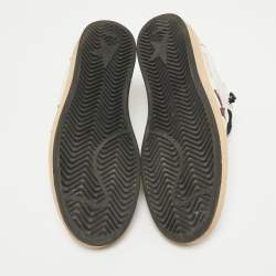 Pre Owned Golden Goose White Leather Ballstar Lace Up Sneakers Size 40