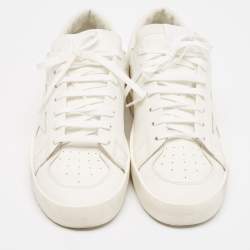 Pre Owned Golden Goose White Leather Stardan Lace Up Sneakers Size 41