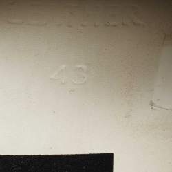 Pre Owned Golden Goose Black/Red Leather Superstar Low Top Sneakers Size 43