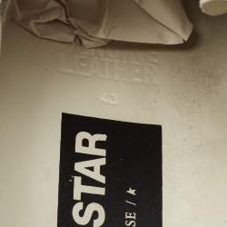 Golden Goose White Leather and Suede Superstar Low Top Sneakers Size 43