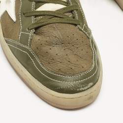 Golden Goose Green Nubuck Leather Superstar Sneakers Size 44