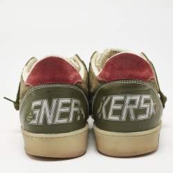 Golden Goose Green Nubuck Leather Superstar Sneakers Size 44