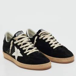 Golden Goose Black Suede and Mesh Stardan Low Top Sneakers Size 43