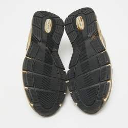 Pre Owned Golden Goose Two Tone Suede and Leather Running Dad Sneakers Size 38