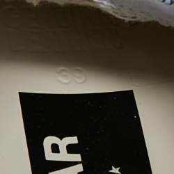 Pre Owned Golden Goose White/Blue Leather Superstar Low Top Sneakers Size 39